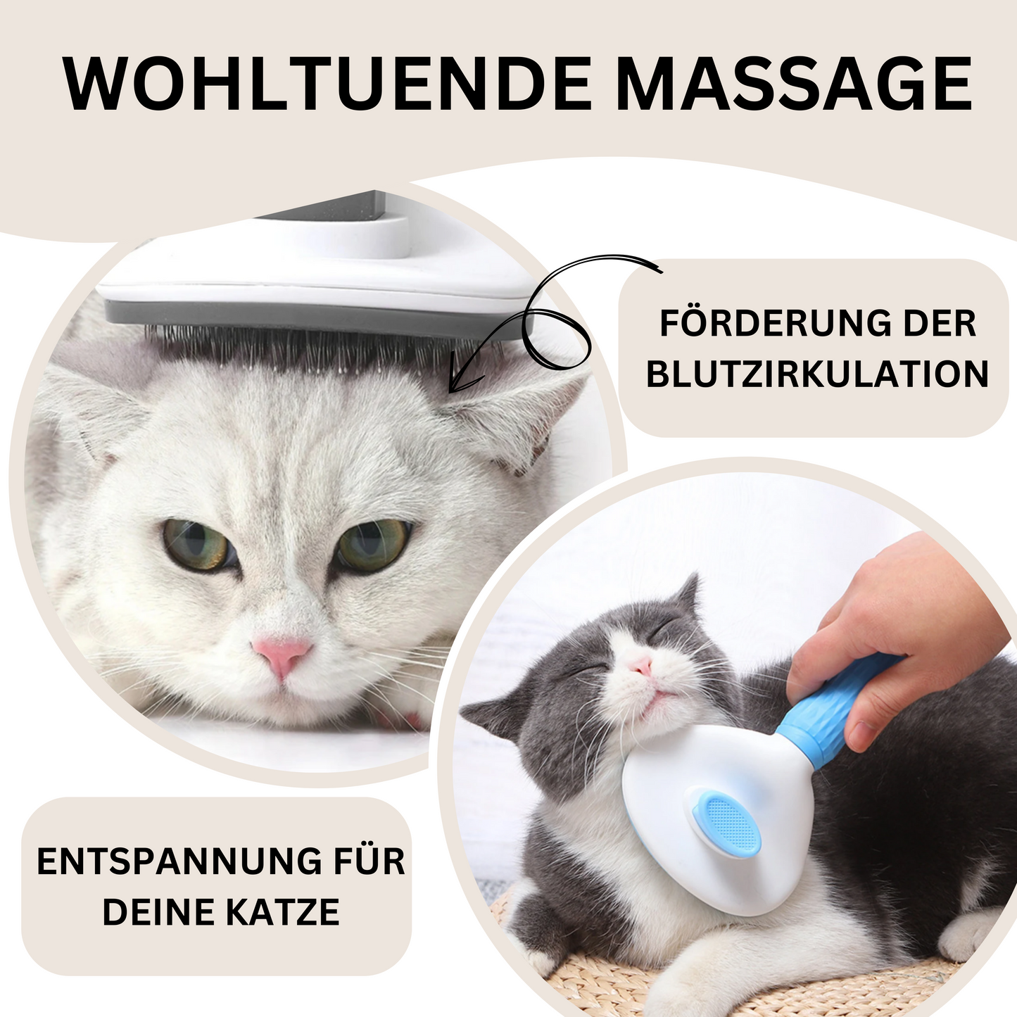 Katzencare - Katzenbürste "Anti Haare"