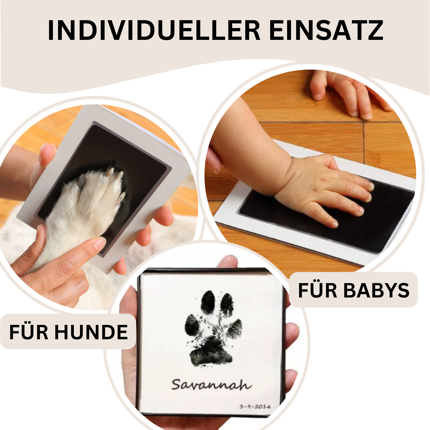 Katzencare - Pfotenabdruckset "Erinnerung"