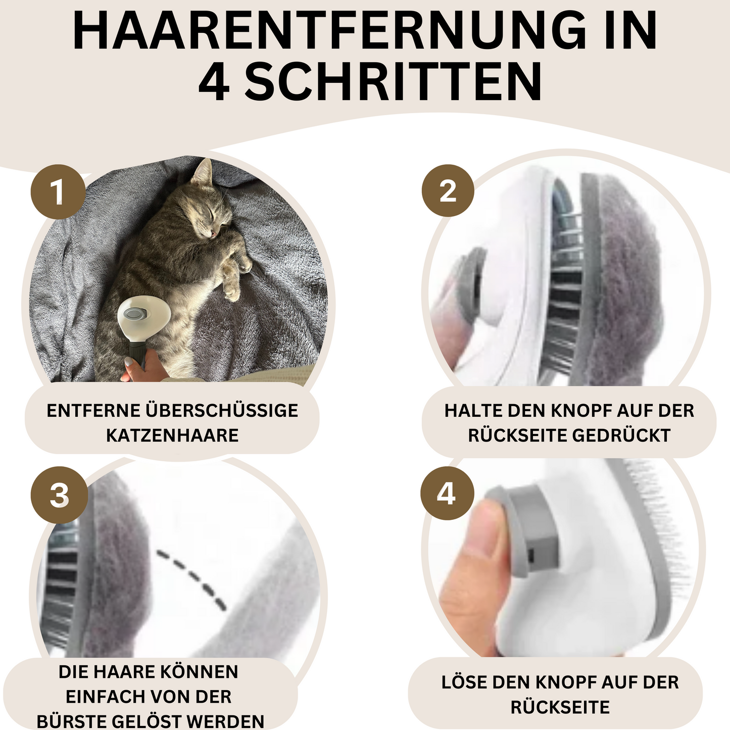 Katzencare - Katzenbürste "Anti Haare"